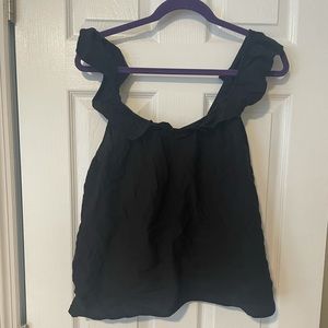 Black off the shoulder top